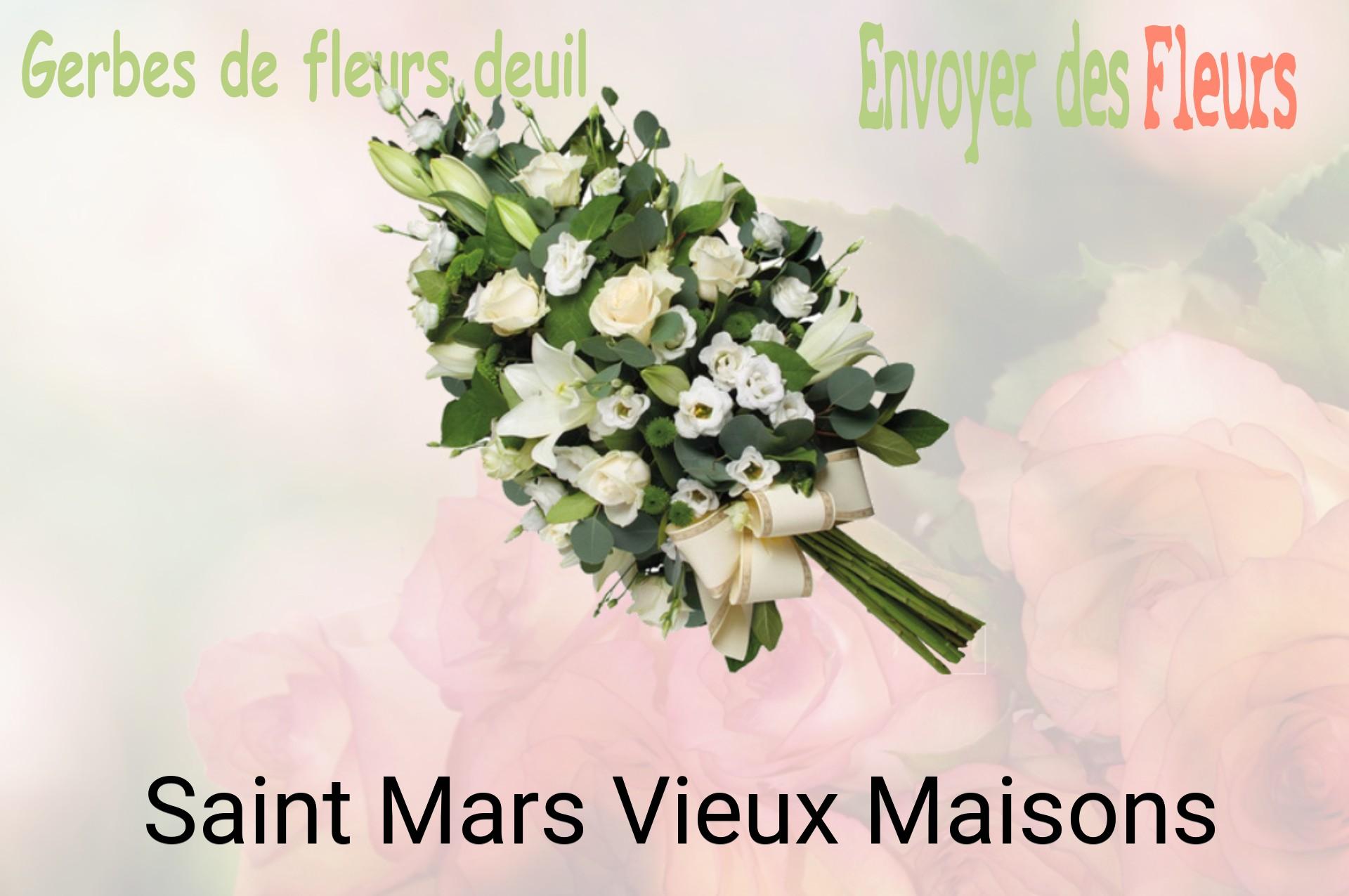 Gerbe de fleurs de deuil livrée à Saint-Mars-Vieux-Maisons